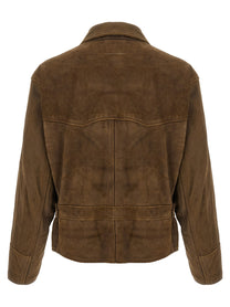 MM6 Maison Margiela Biker Jacket Brown