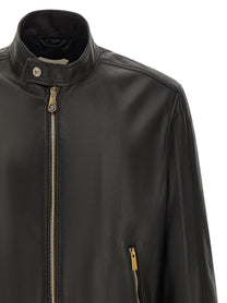 Versace Biker Jacket Black