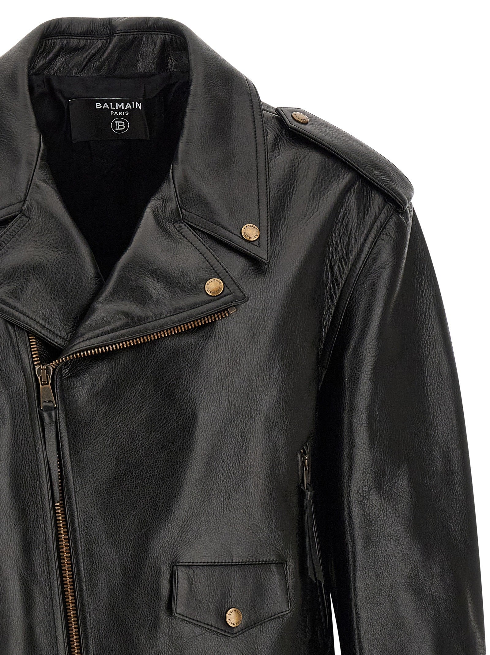 Balmain Biker Jacket Black