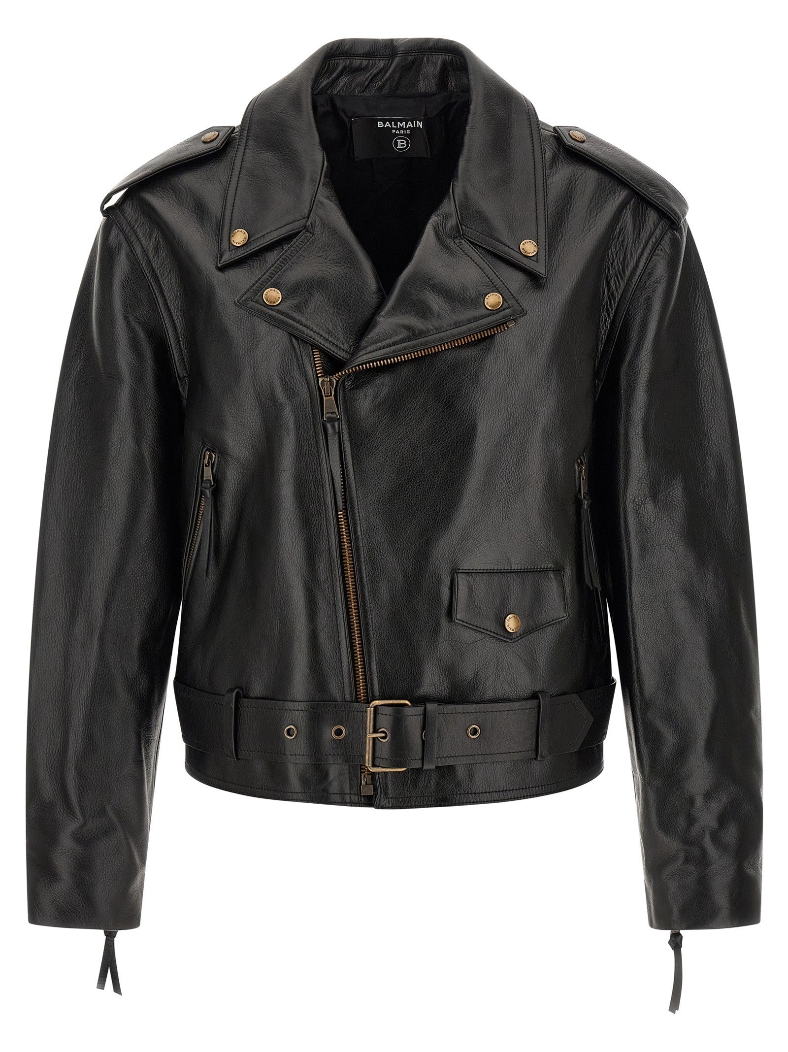 Balmain Biker Jacket Black