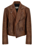 Maison Margiela Biker Jacket Brown