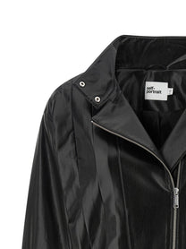 self-portrait Biker Jacket Black