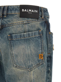 Balmain Biker Jeans Blue