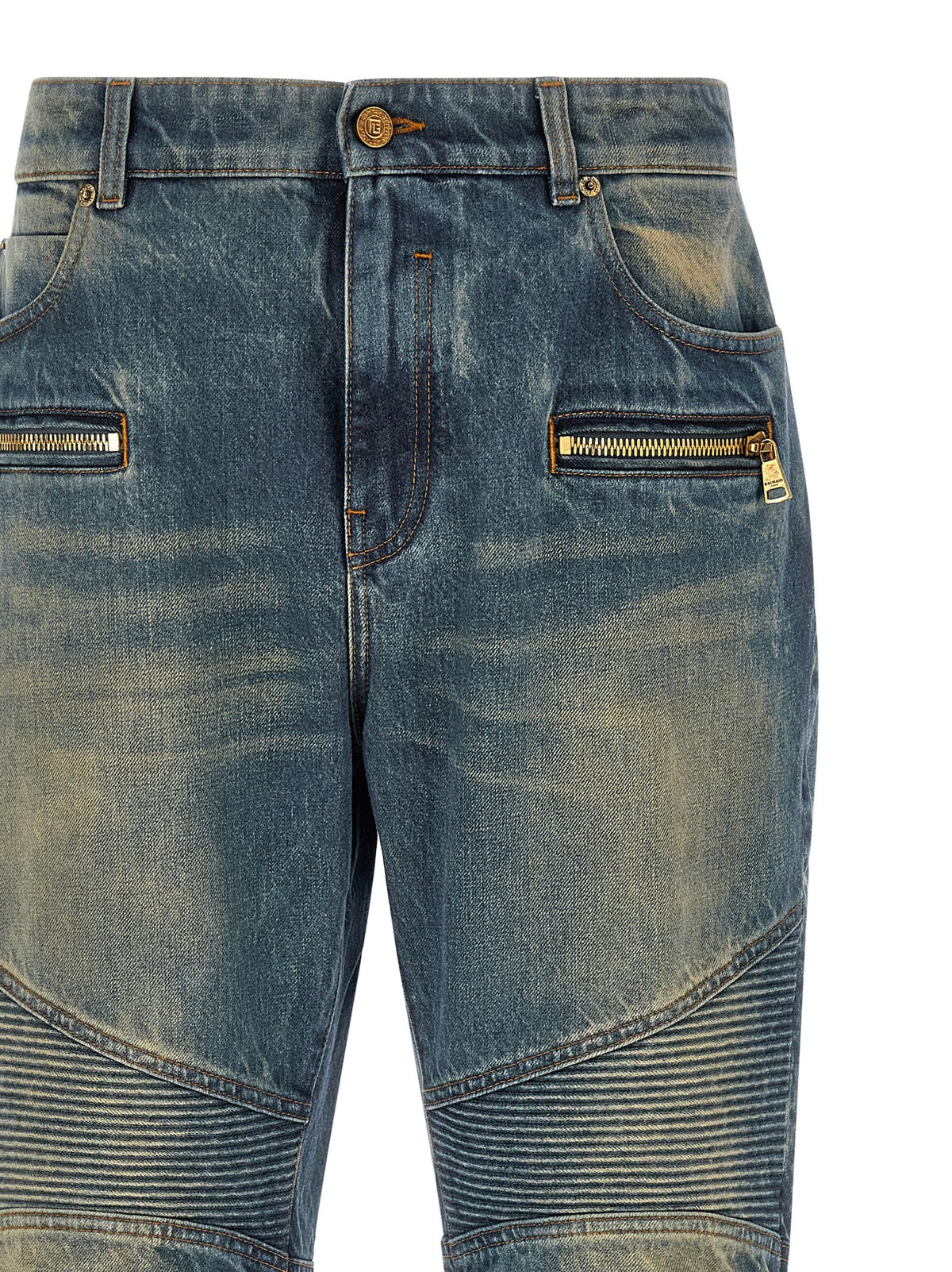 Balmain Biker Jeans Blue, view 3