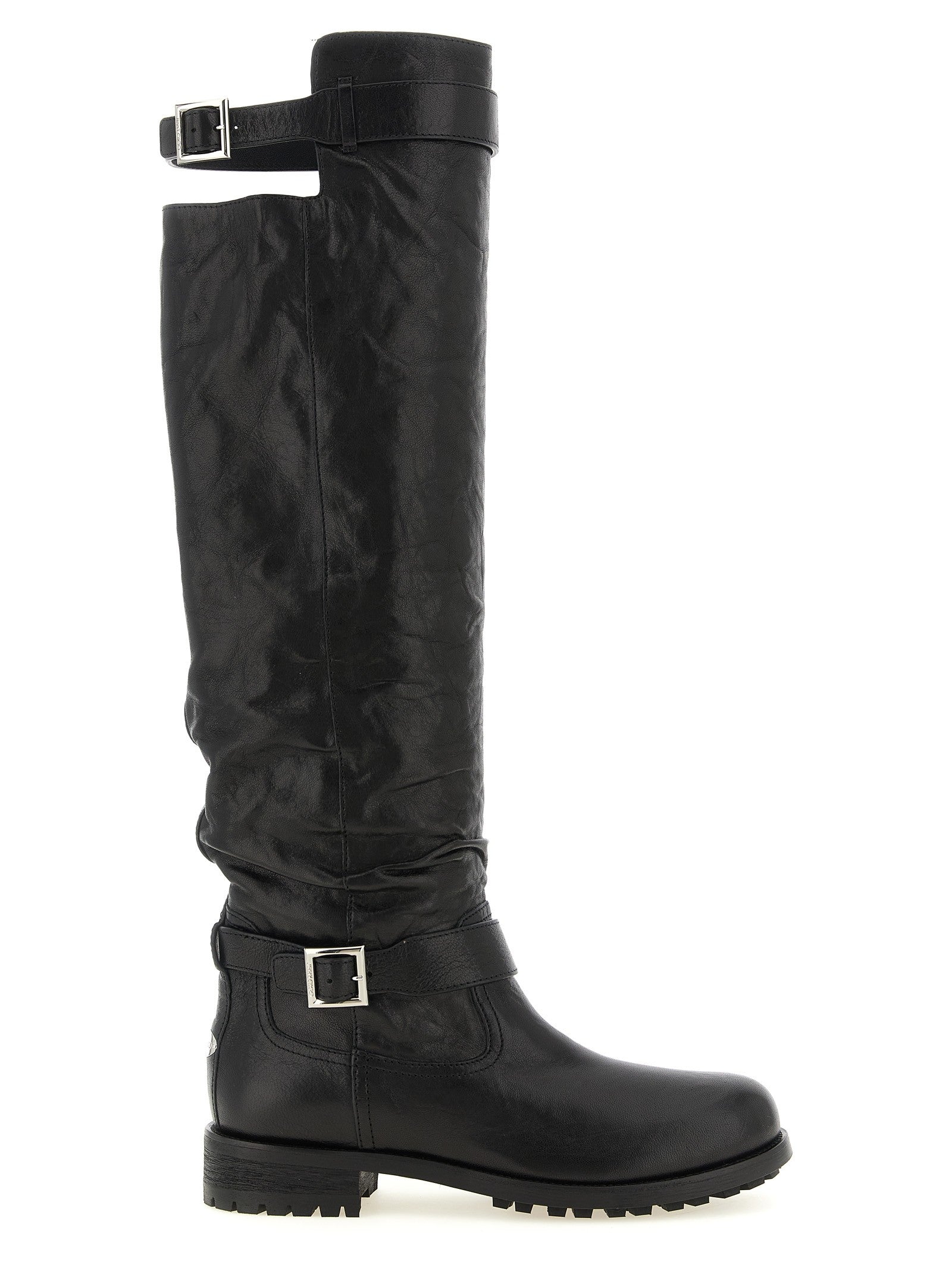Jimmy Choo Biker KB Boots Black