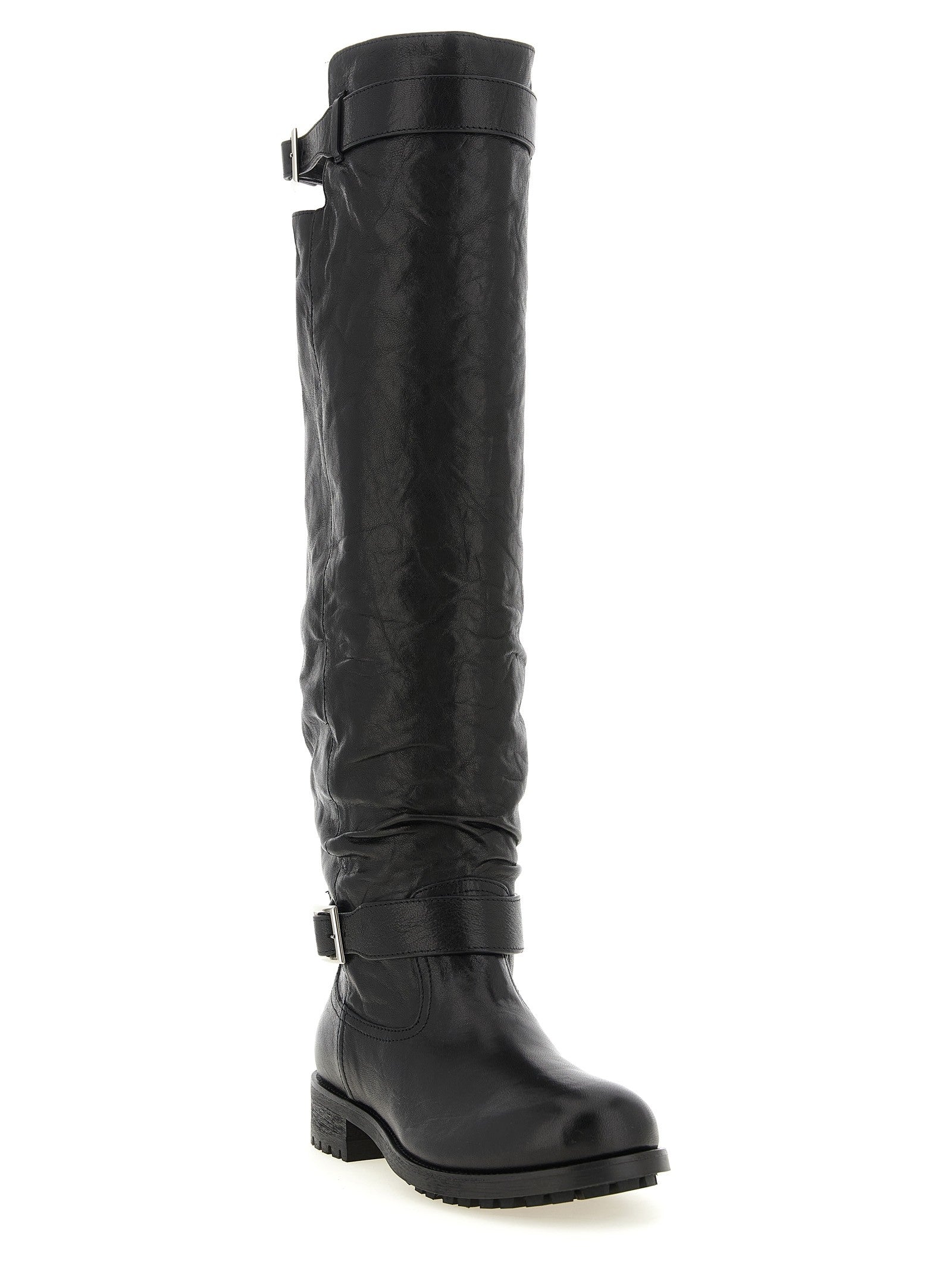 Jimmy Choo Biker KB Boots Black