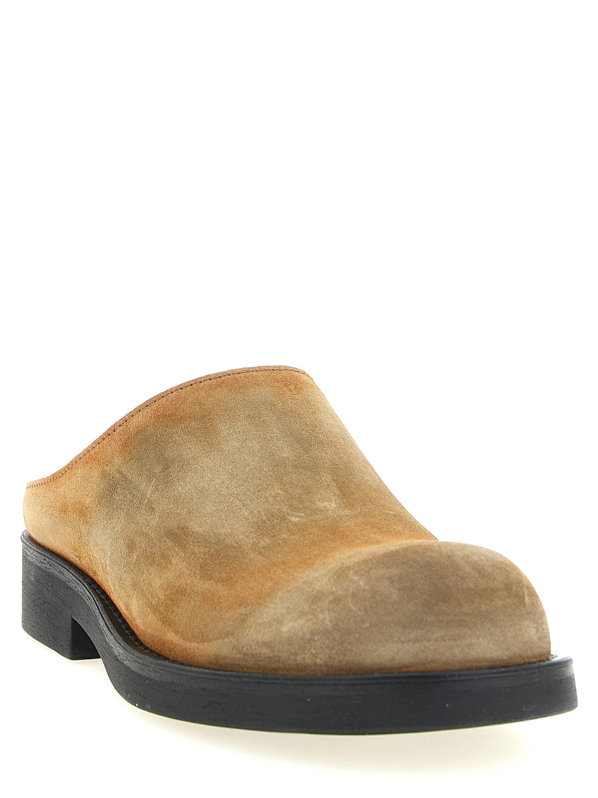 MM6 Maison Margiela Biker Mules Beige, view 2