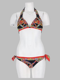 Dolce &amp; Gabbana Women's Bikini Triangolo Con Stampa Black