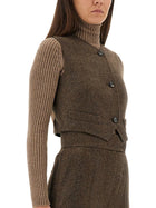 Max Mara Women's Vest Brown, view 4