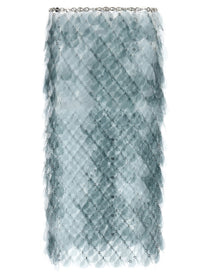 Rabanne Bilics Fabric Skirt Blue