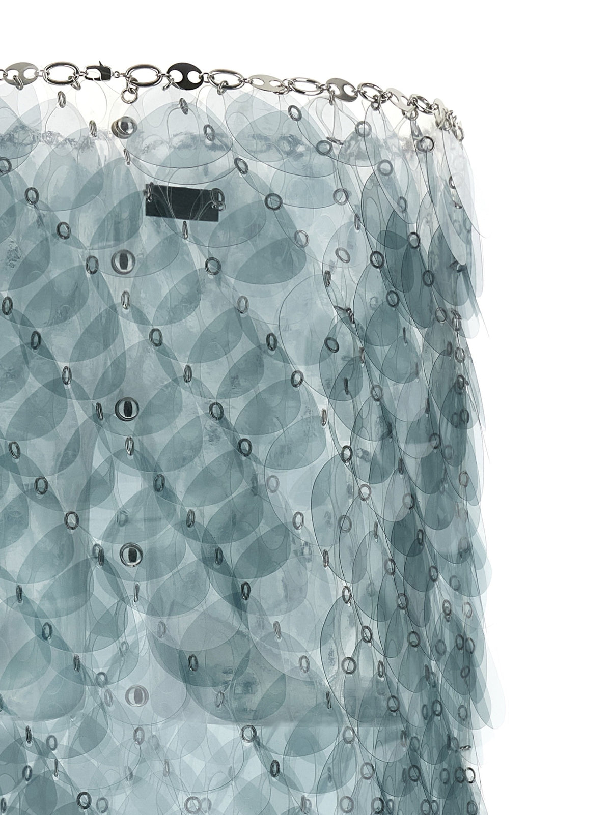 Rabanne Bilics Fabric Skirt Blue, view 3