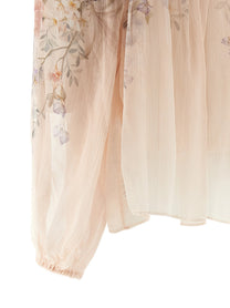 Zimmermann Billow Rebellion Blouse Blue