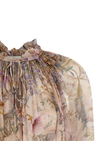 Zimmermann Billow Rebellion Blouse Blue
