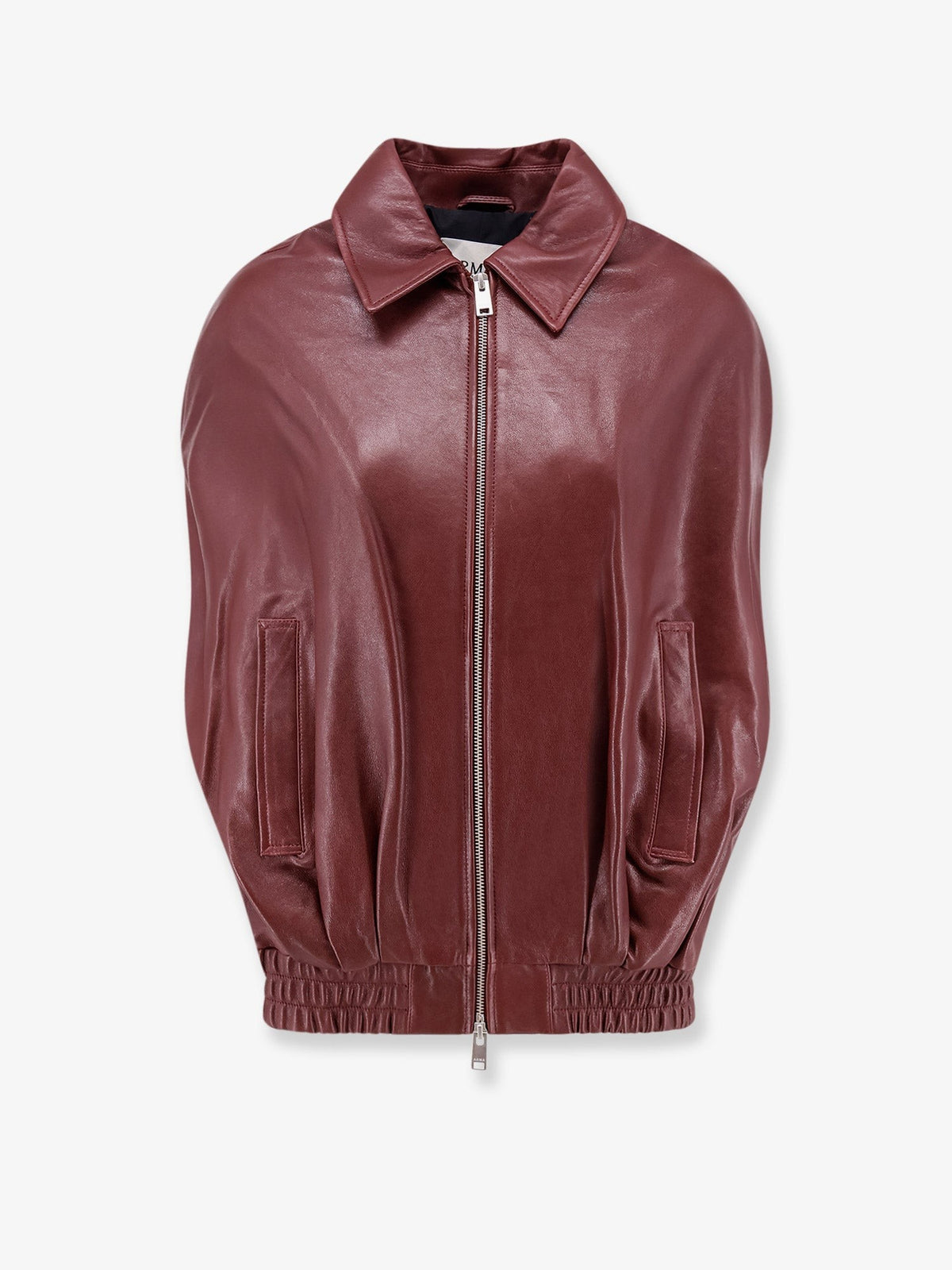 ARMA Women's Bina Leather Sleeveless Jacket Mogano