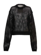 RAMAEL Bio Cable Sweater Black