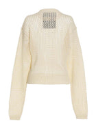 RAMAEL Bio Cable Sweater White, view 2