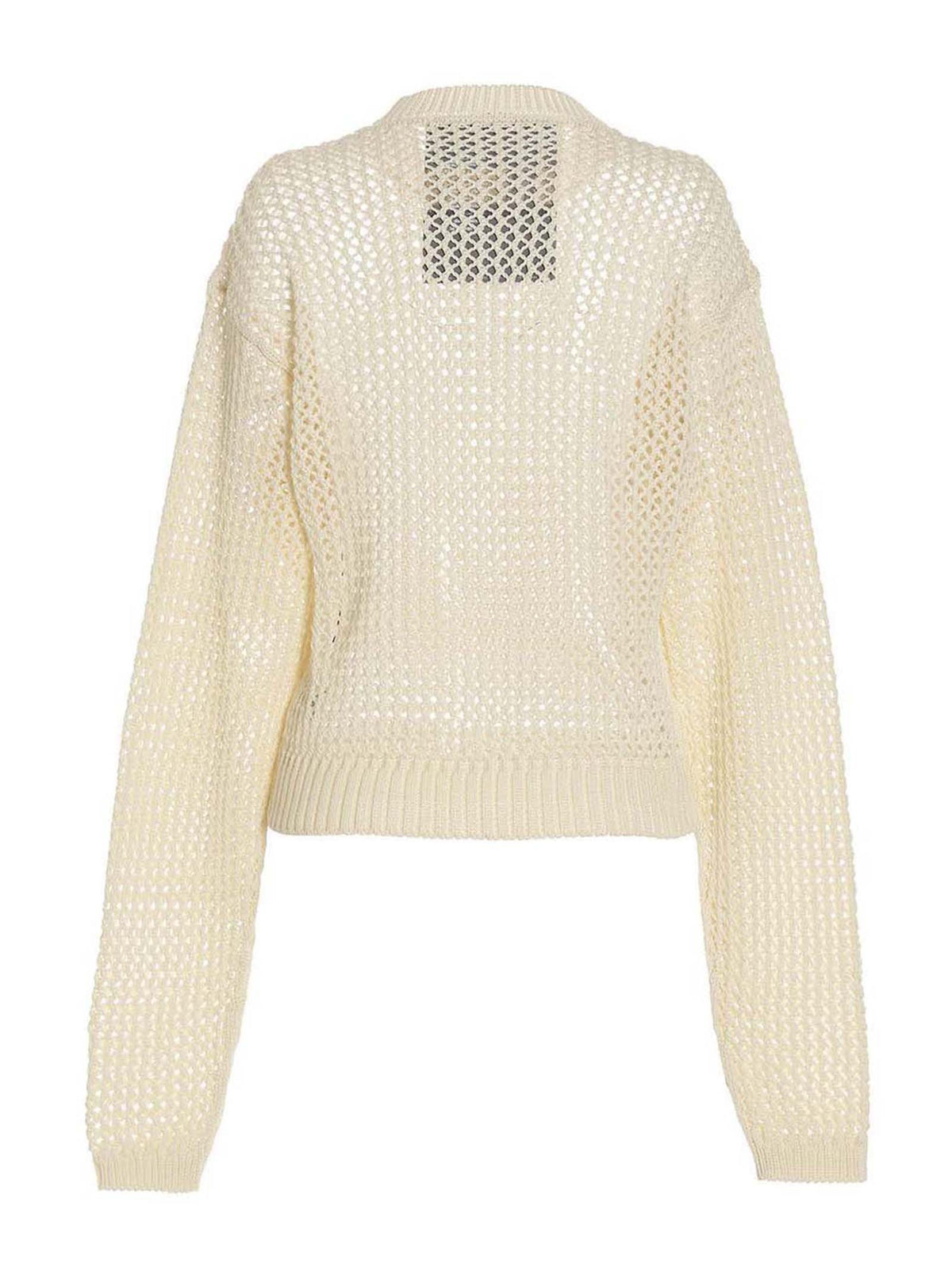 RAMAEL Bio Cable Sweater White, view 2