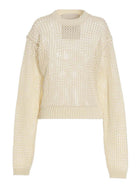 RAMAEL Bio Cable Sweater White