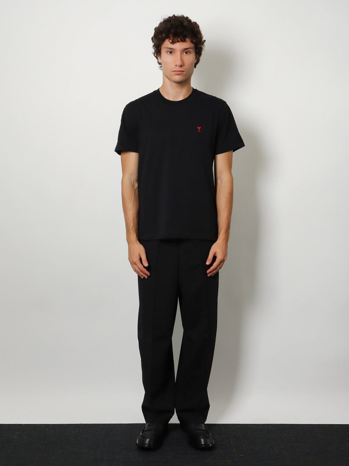 Ami Paris Men's Biologic Cotton Shirt Black, view 3