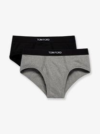 Tom Ford Men's Bipack Stretch Cotton Slip Black
