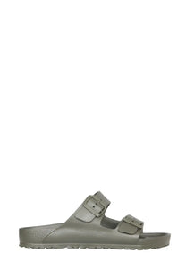 Olive green birkenstock unisex sandalo arizona rubber sandals with two adjustable straps and textured sole