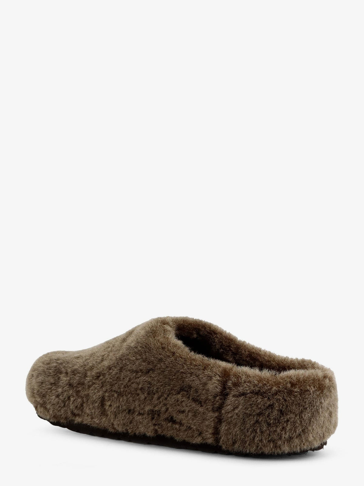 Birkenstock Women's Amsterdam Wrapped Shearling Faux Fur Mules Grey, view 3