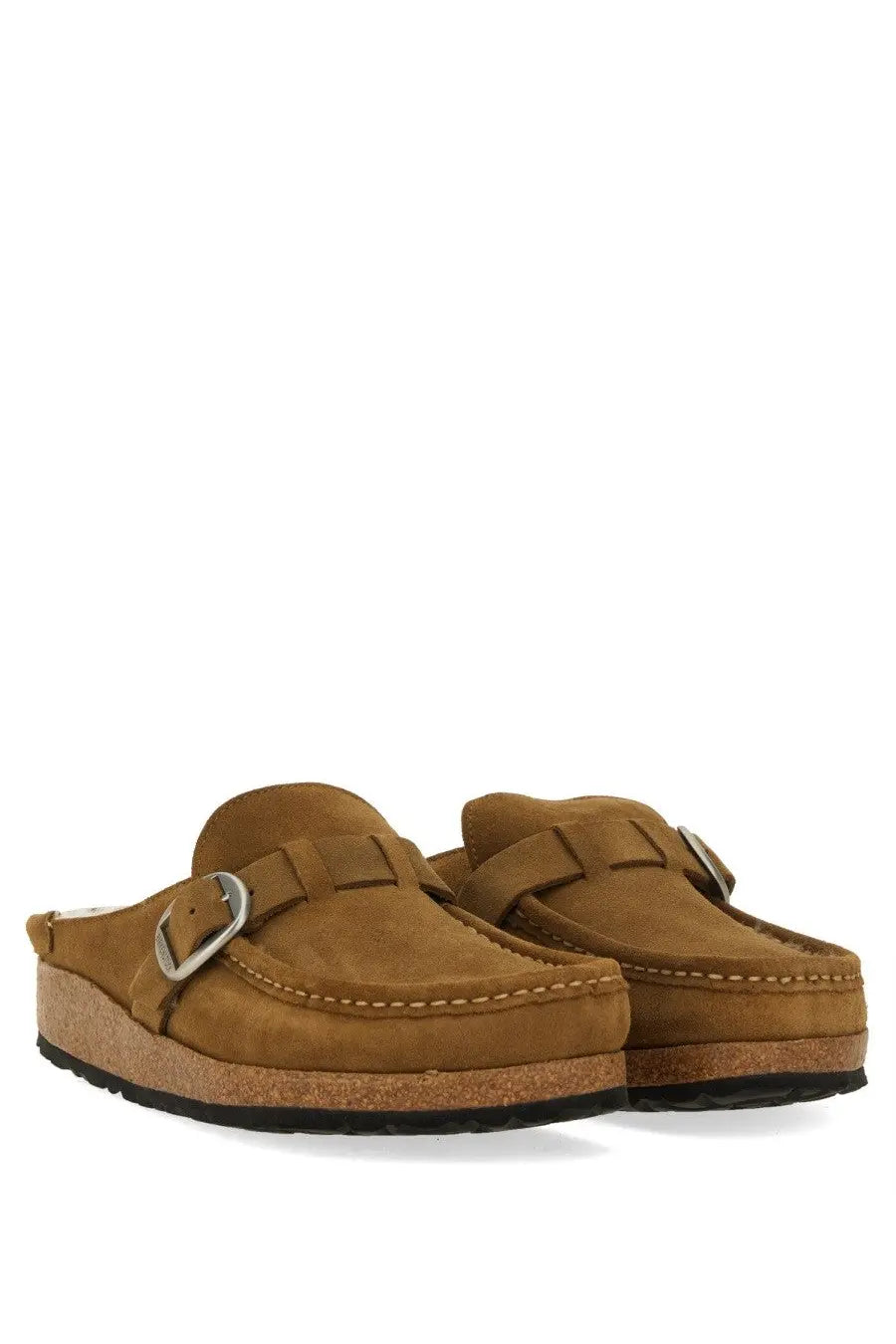 Birkenstock Women's Buckley in Shearling Brown, view 2