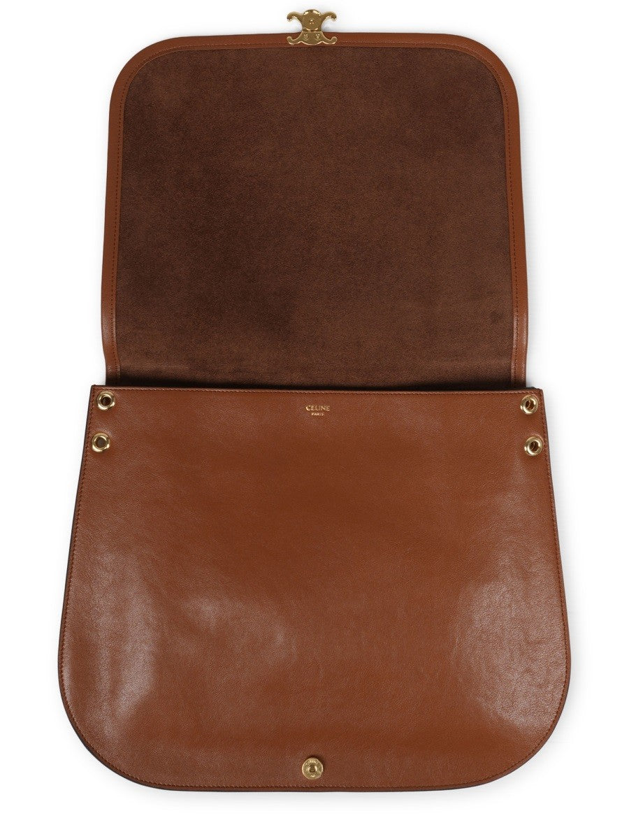 Celine Women's Bisaccia Triomphe Brown
