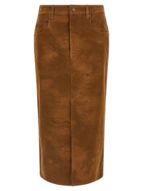 Isabel Marant Étoile Bisane Skirt Brown