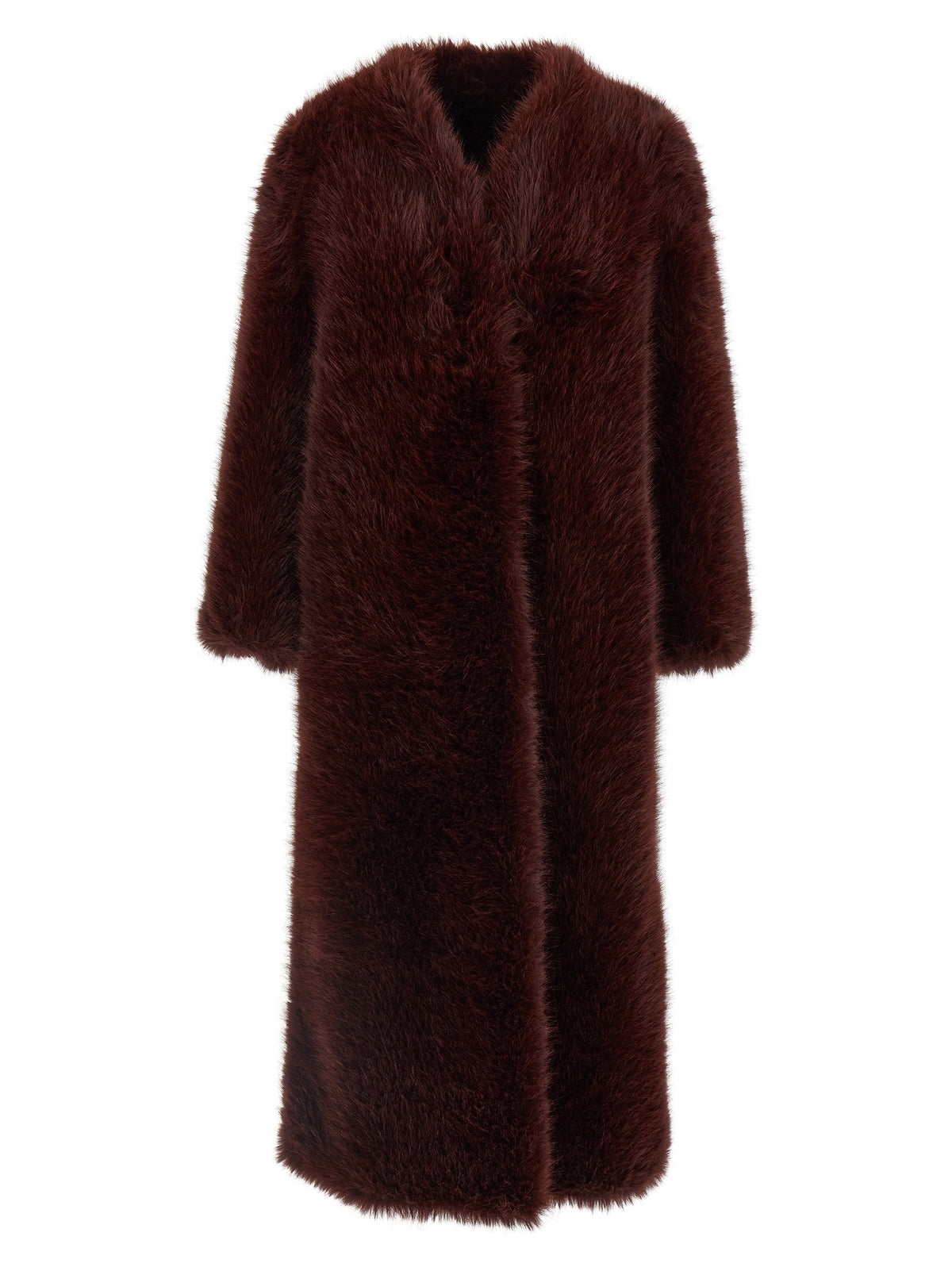 B&amp;B Couture Biscuit Eco Fur Red