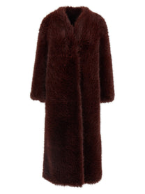 B&amp;B Couture Biscuit Eco Fur Red