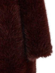 B&amp;B Couture Biscuit Eco Fur Red
