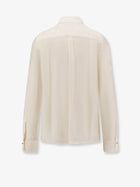 BOSS Women's Silk and Wool Shirt White, view 2