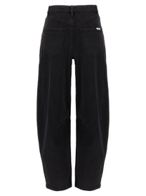 self-portrait Black Barrel Leg Jeans Black