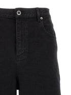 self-portrait Black Barrel Leg Jeans Black