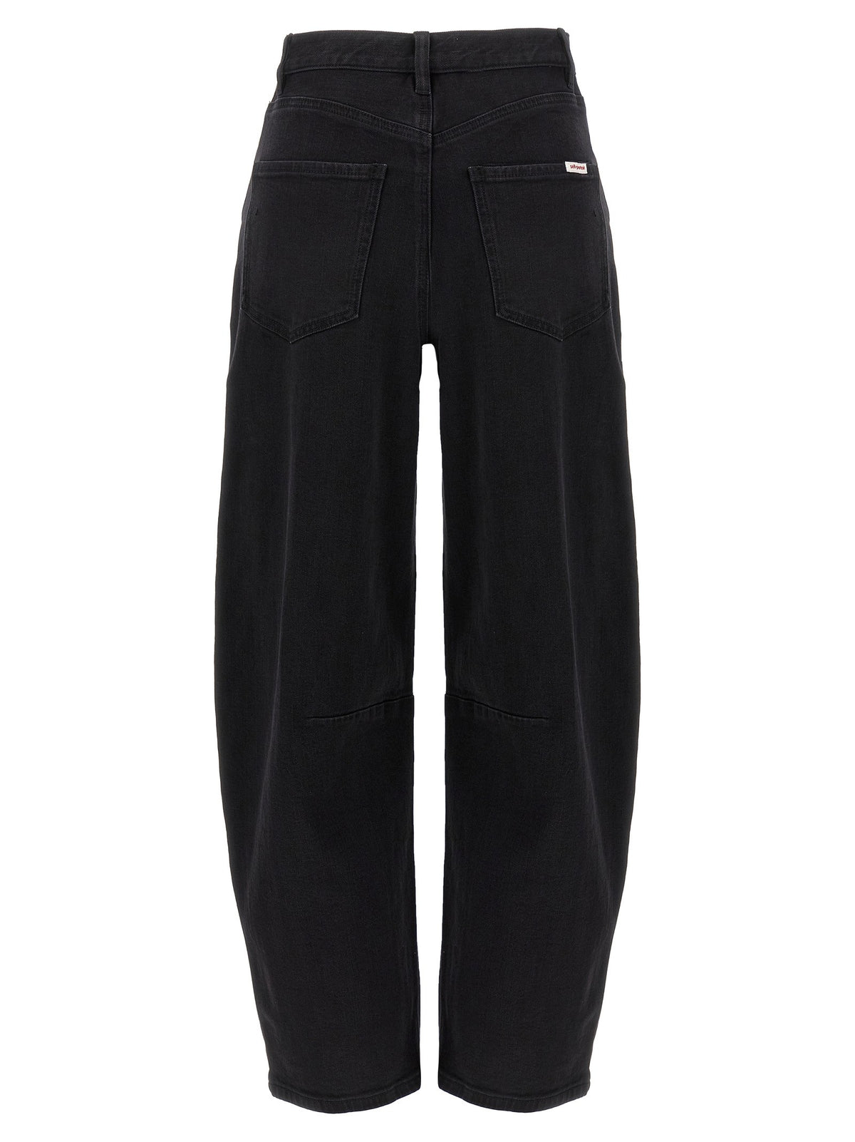 self-portrait Black Barrel Leg Jeans Black, view 2