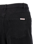 self-portrait Black Barrel Leg Jeans Black