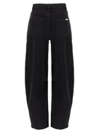 self-portrait Black Barrel Leg Jeans Black