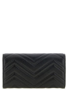 Gucci Black Continental GG Marmont Wallet Black