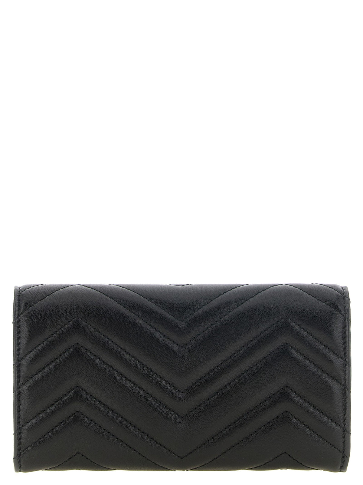 Gucci Black Continental GG Marmont Wallet Black