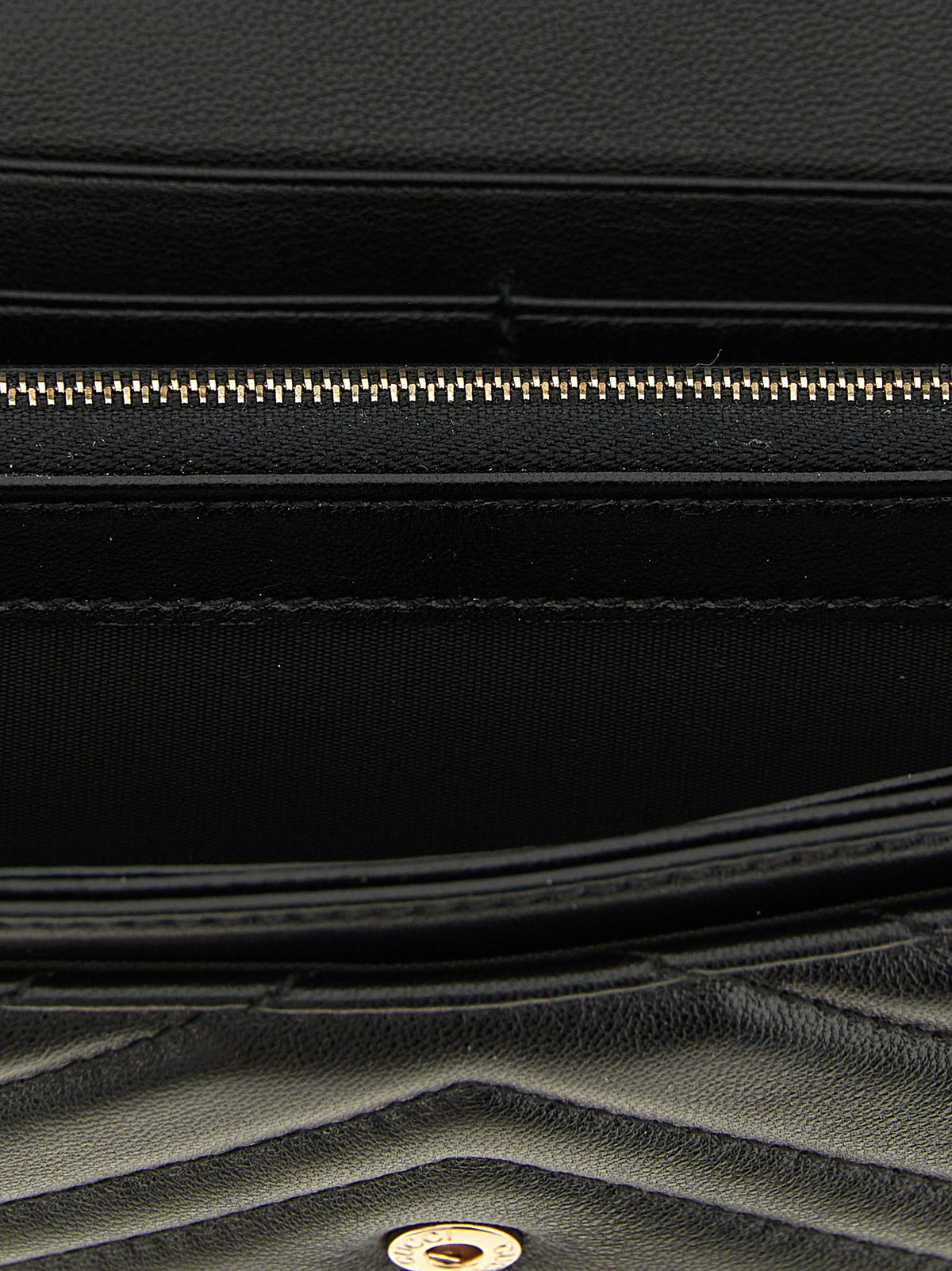 Gucci Black Continental GG Marmont Wallet Black