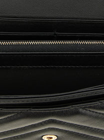 Gucci Black Continental GG Marmont Wallet Black