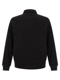 C.P. Company Black Cotton Fleece Sweatshirt Black