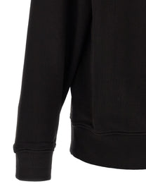 C.P. Company Black Cotton Fleece Sweatshirt Black