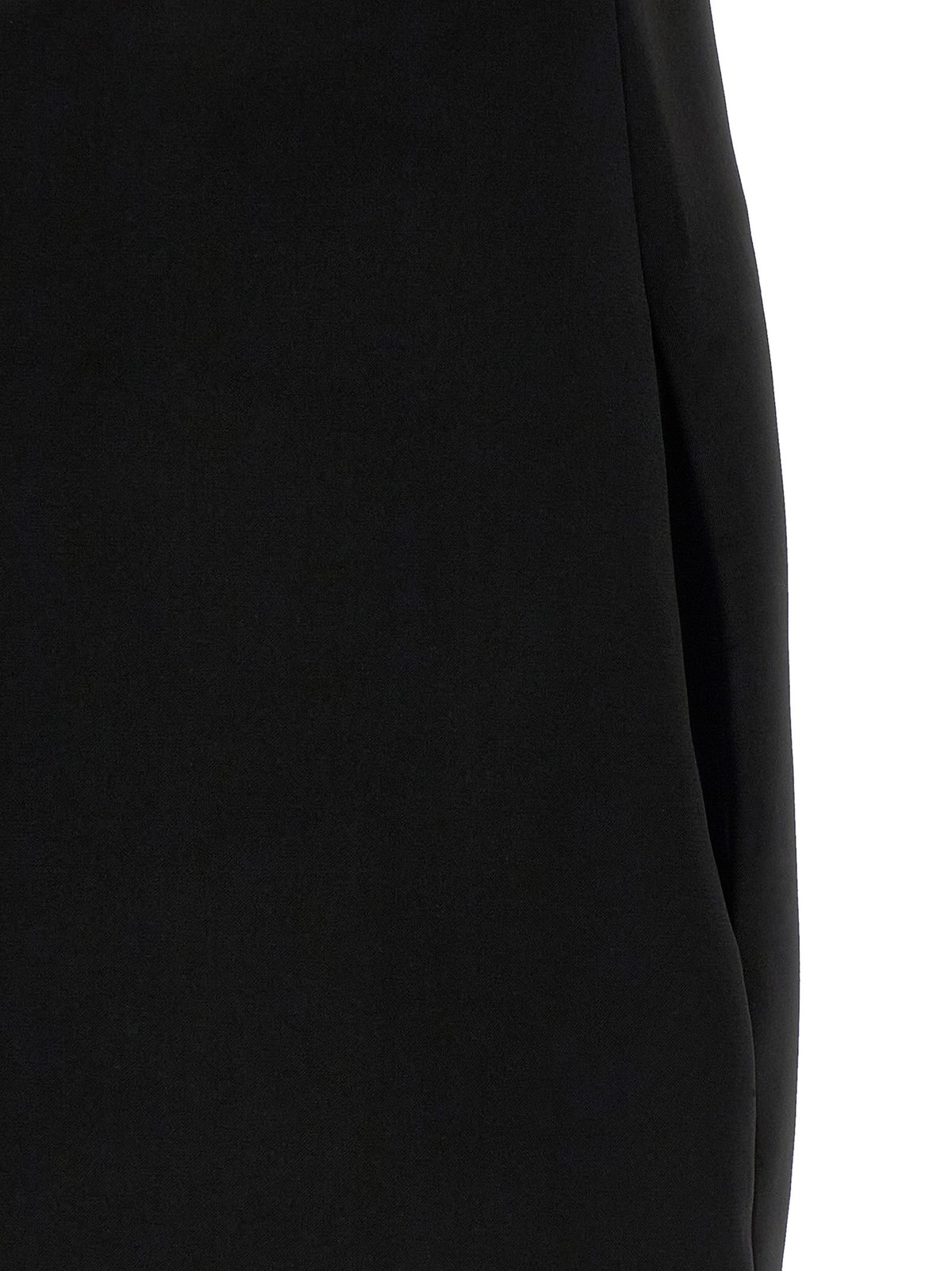 self-portrait Black Crêpe Flower Mini Dress White, view 4