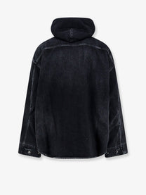 Balenciaga Men's Black Denim Jacket Black