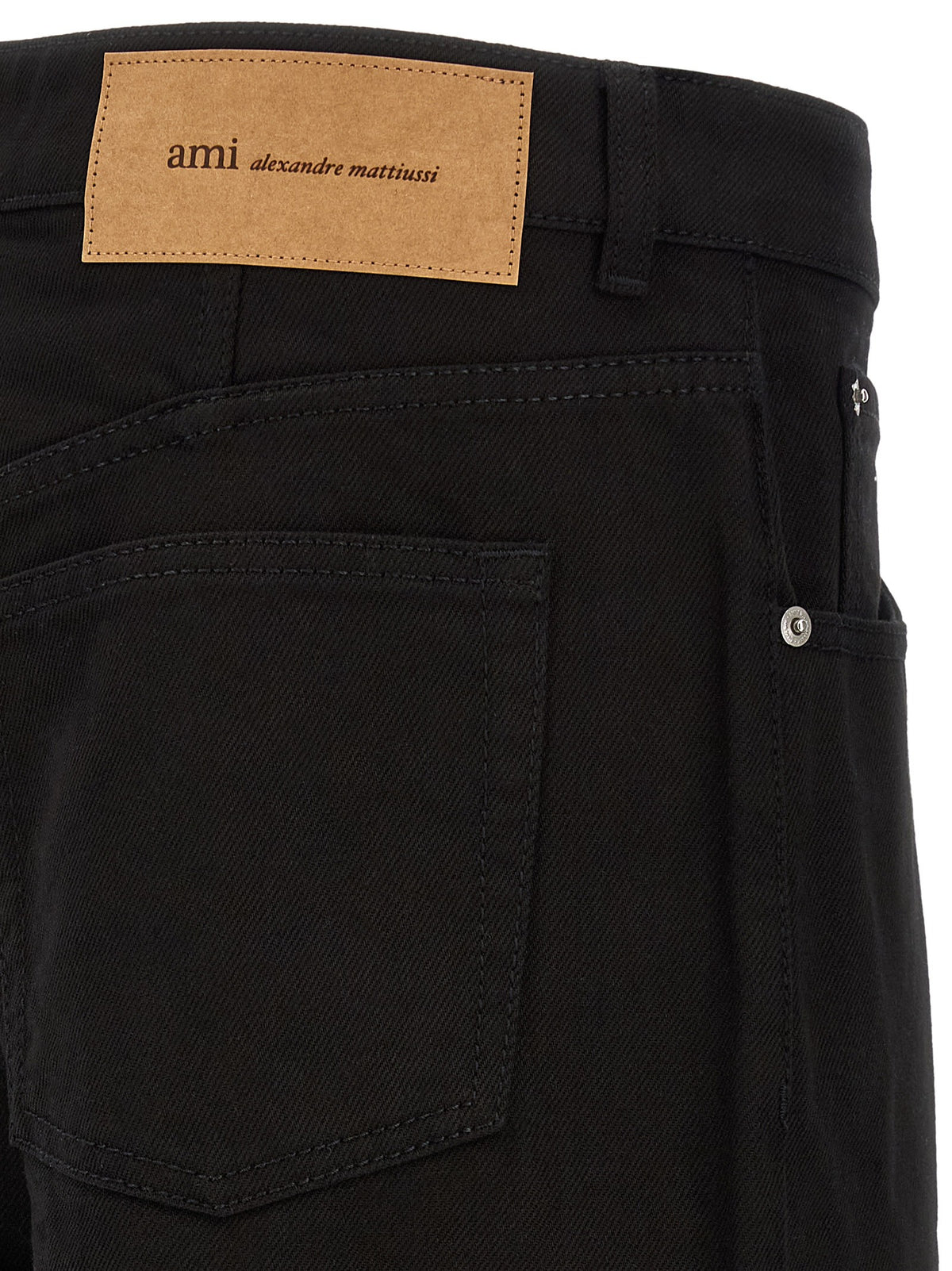 Ami Paris Black Denim Jeans Black