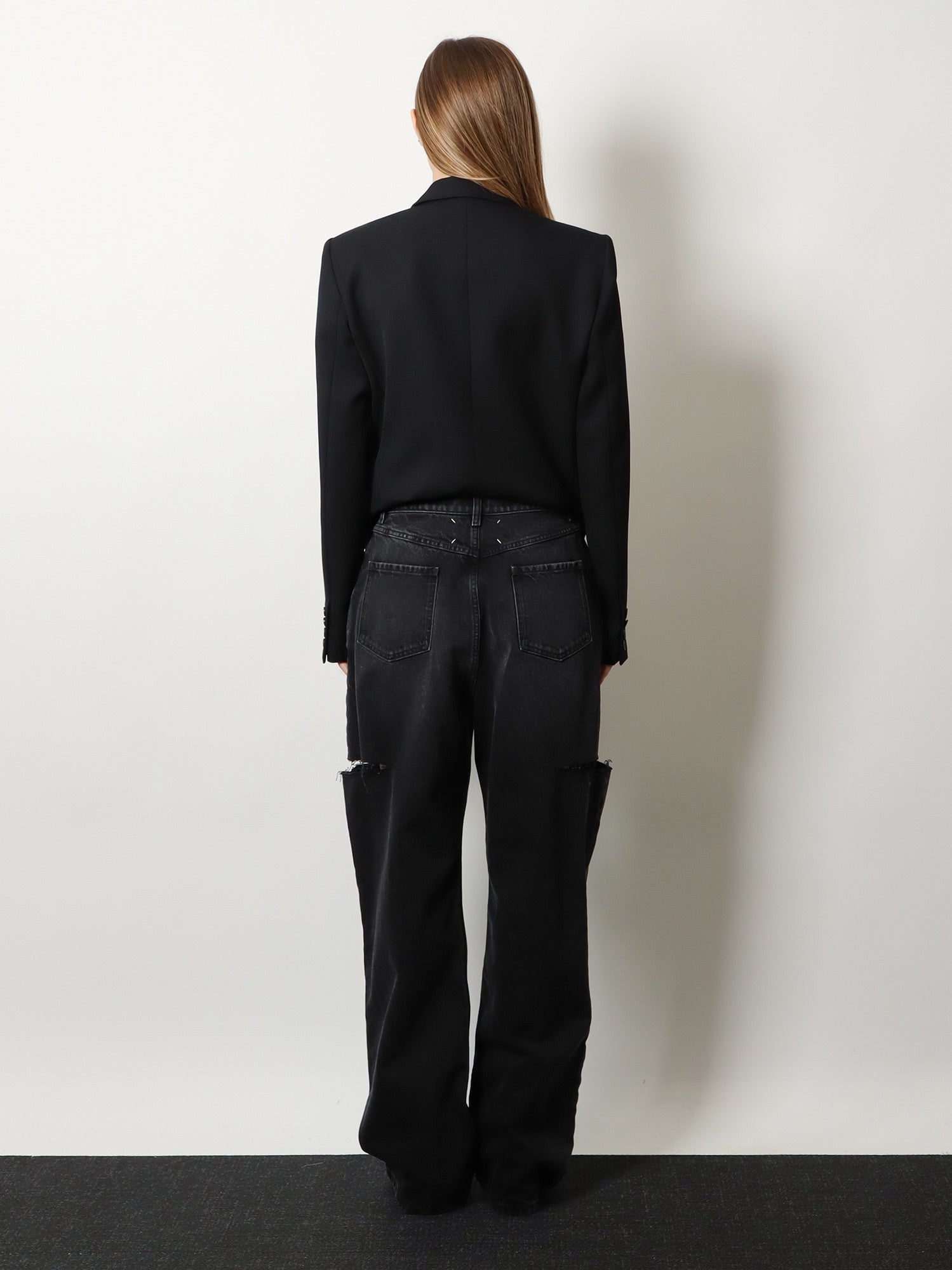 Maison Margiela Women's Black Denim Jeans Black