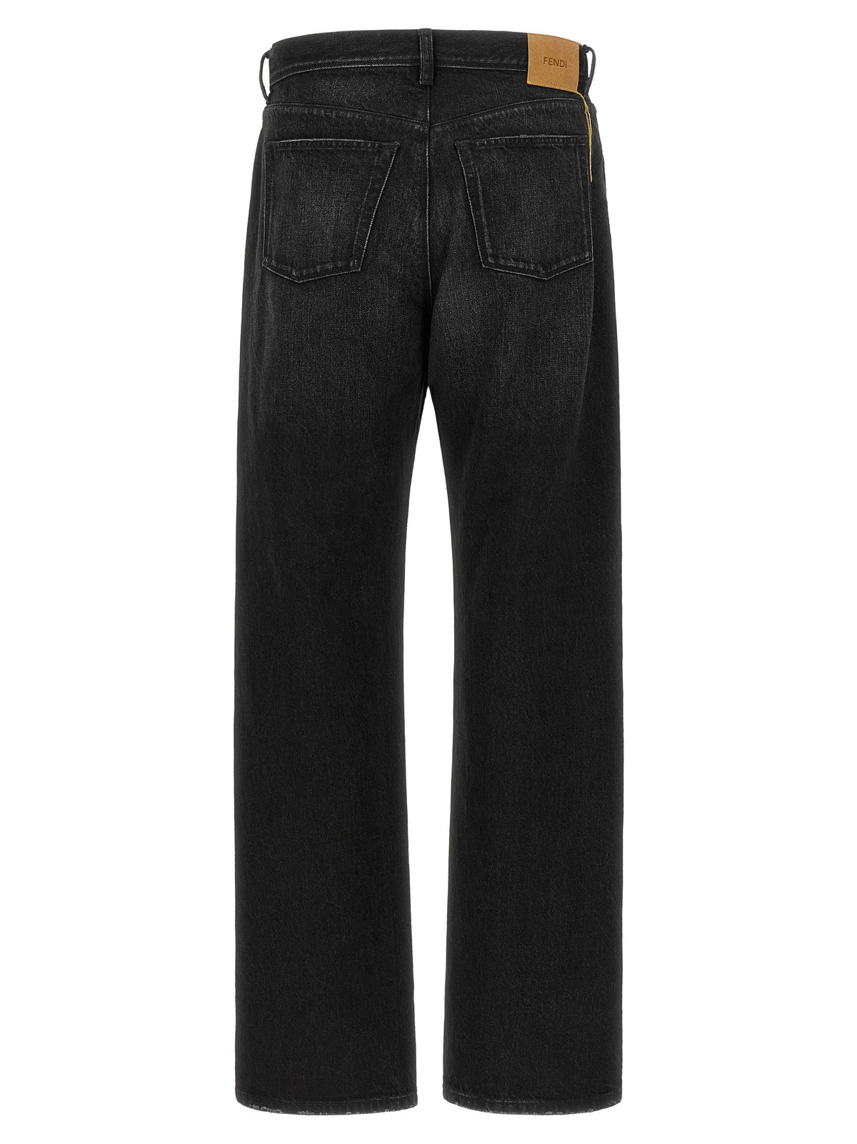 Fendi Black Denim Jeans Black, view 2