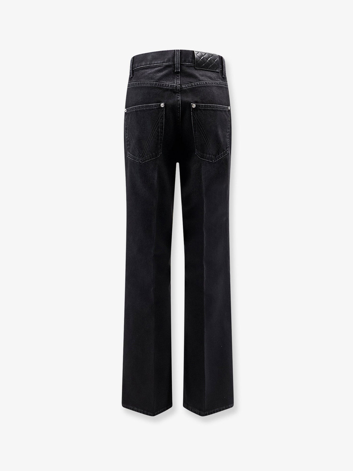 Bottega Veneta Women's Black Denim Trousers Black, view 4